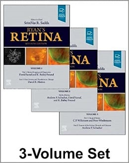 دانلود کتاب شبکیه چشم رایان (3 جلدی) Ryan's Retina, 3-Vol, 7ed