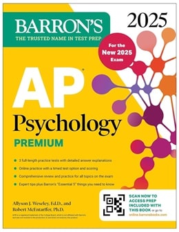 دانلود کتاب Barron’s AP Psychology Premium 2025