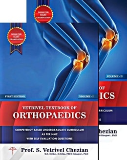 دانلود کتاب Vetrivel Textbook of Orthopaedics 1st Edition